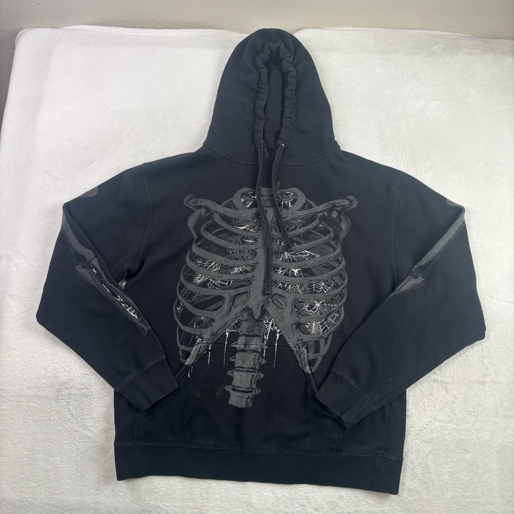 Blackcraft Cult Pullover Long Sleeve Hoodie Skeleton Men's XL Grunge Punk Rock